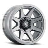 Roue en titane ICON Rebound Pro 17x8,5 5x4,5 0 mm de déport 4,75 pouces BS 71,5 mm d'alésage