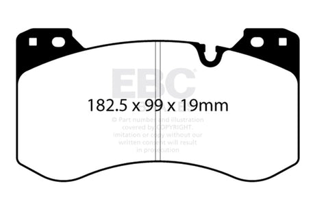 Plaquettes de frein avant Yellowstuff EBC 2021+ pour BMW M3/M4 3.0TT (G80/G82/G83)
