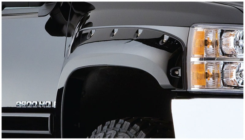 Bushwacker 07-13 Chevy Silverado 1500 Fleetside Pocket Style Flares 4 pièces 69,3 po - Noir