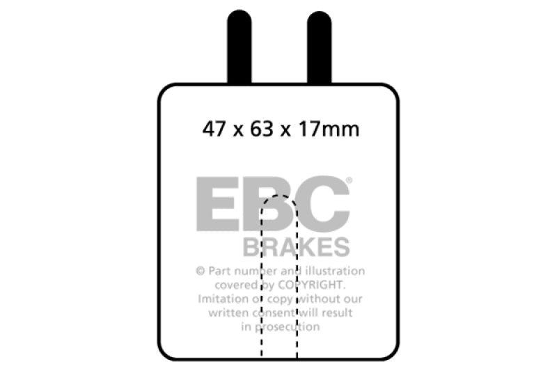 Plaquettes de frein avant EBC 59-65 Aston Martin DB4 3.7 Vantage Greenstuff