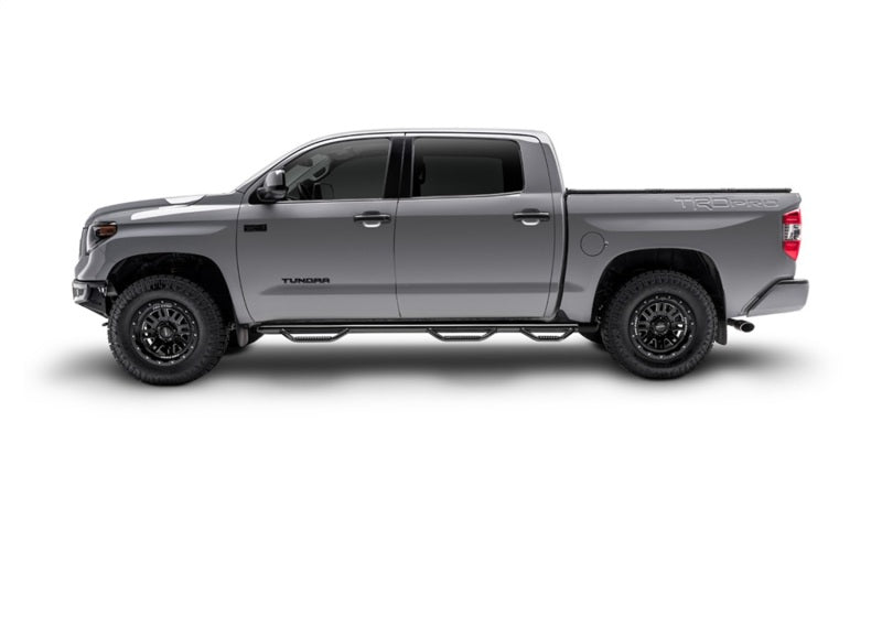 N-Fab Nerf Step 15-17 GMC - Chevy Canyon/Colorado Crew Cab 5 pieds - Noir brillant - Accès au lit - 3 pouces