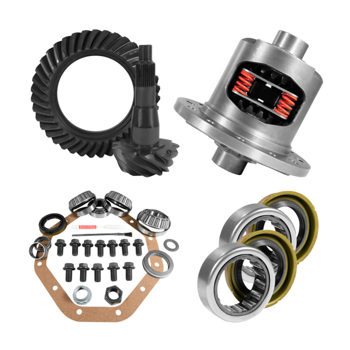 Yukon ZF 9.25in CHY 3.55 Rear Ring & Pinion Install Kit Positraction Axle Bearings and Seals