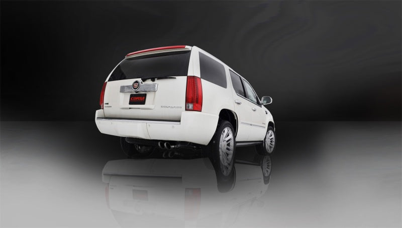 Corsa 11-14 GMC Yukon 6,2 L V8 3 po Cat-Back simple côté avec deux embouts Pro-Series noirs de 4 po