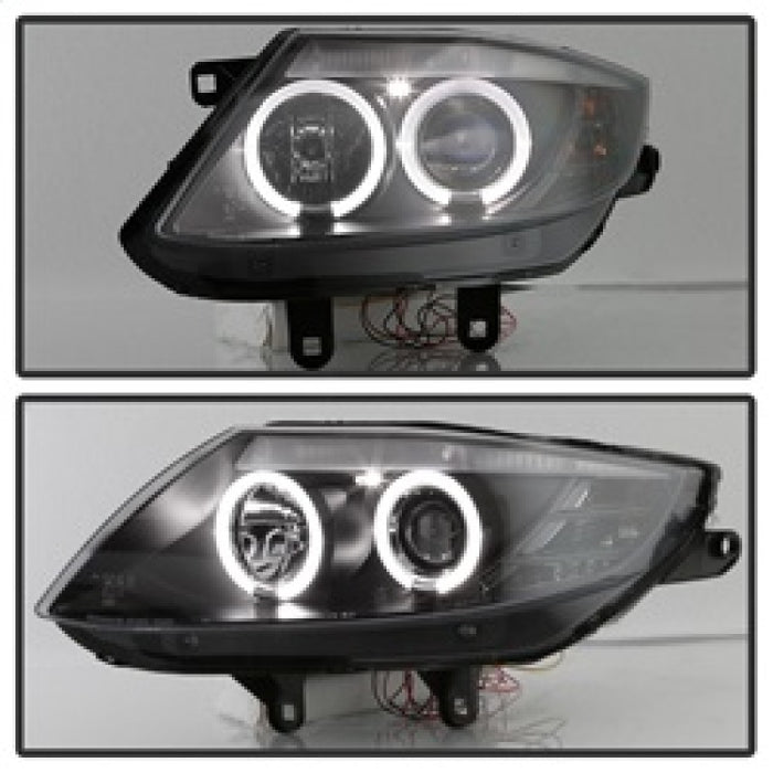 Phares de projecteur Spyder BMW Z4 03-08 Modèle Xénon/HID uniquement - Halo LED noir PRO-YD-BMWZ403-HID-BK