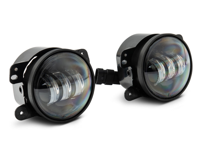 Feux antibrouillard à LED à trois barres Raxiom 07-22 Jeep Wrangler JK/JL Axial Series - Blanc