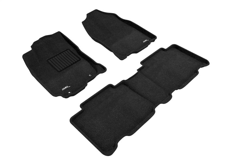 Ensemble de tapis de sol 3D Maxpider 13-18 Toyota Rav4 Elegant 1ère et 2ème rangée (noir)