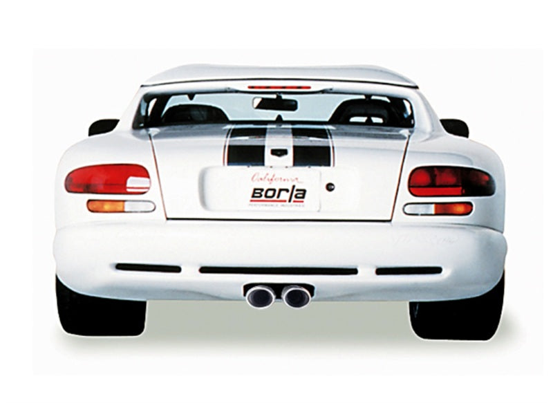 Borla 96-02 Viper GTS/R/T-10 Coupé/Cabriolet 2 portes avec entrées de 2,5 pouces Système d'échappement Catback SS