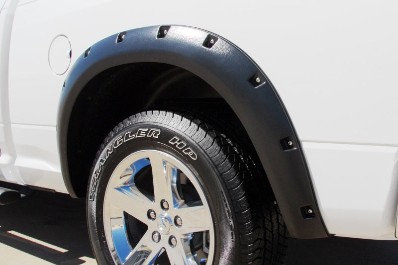 Lund 10-17 Dodge Ram 2500 RX-Rivet Style Smooth Elite Series Fender Flares - Black (2 Pc.)