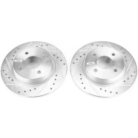 Disques de frein arrière Power Stop 2018 Ford EcoSport Evolution percés et fendus - Paire