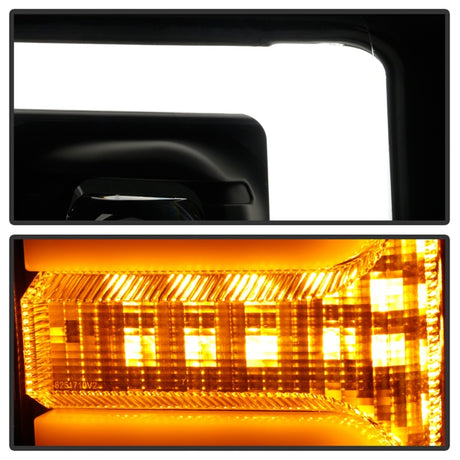 Phares de projecteur Spyder Ford F-250/F-350/F450 Super Duty 17-18 Noir PRO-YD-FS17-SBSEQ-BK