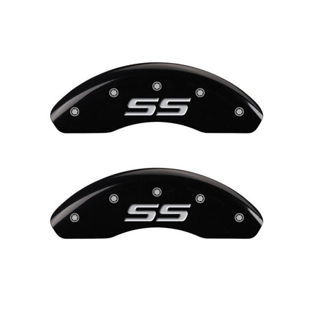 Couvre-étriers MGP 4 gravés avant et arrière style Monte Carlo/SS finition noire argent ch
