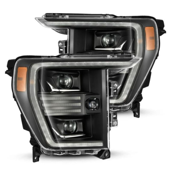 Phares de projecteur AlphaRex 21-22 Ford F150 PRO-Series noirs avec Activ Light/Seq Signal