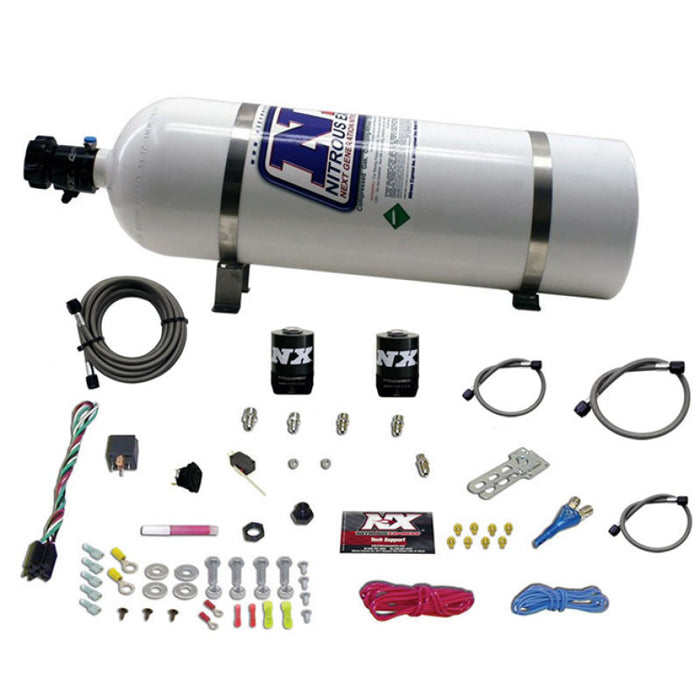 Kit d'azote à buse unique pour tous les moteurs Ford EFI (35-150 CV) avec bouteille de 15 lb