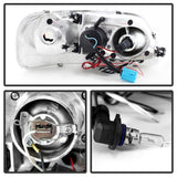 Spyder Ford F150 97-03 Projector - LED Halo Amber Reflector LED Blk Smke PRO-YD-FF15097-1P-AM-BSM