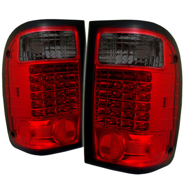 Feux arrière LED Spyder Ford Ranger 01-05 Fumée rouge ALT-YD-FR98-LED-RS