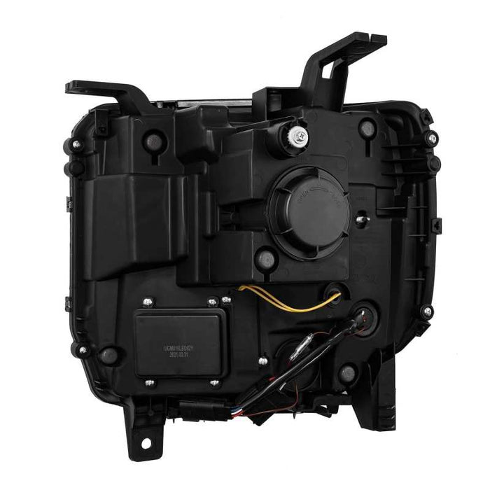 Phares AlphaRex 14-18 GMC Sierra PRO-Series Proj Plank Alpha Blk avec éclairage actif/signal séquentiel/DRL