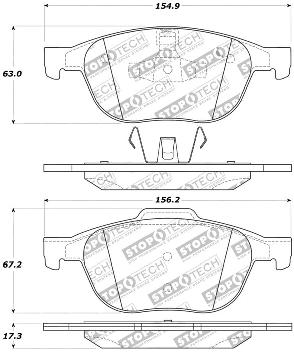 StopTech Performance 04-09 Mazda 3 Plaquettes de frein avant