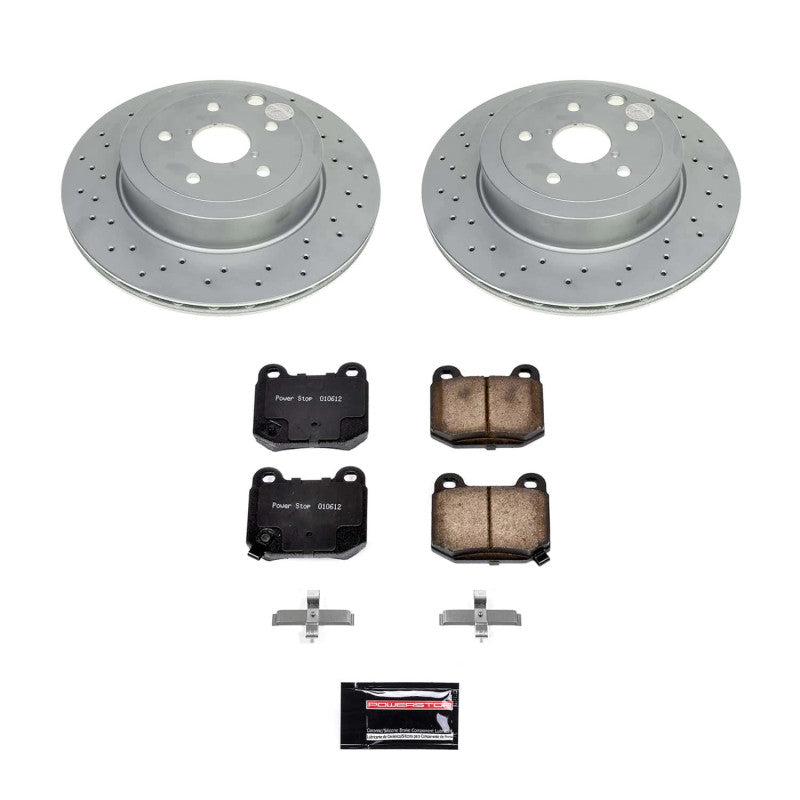 Kit de freins arrière avec revêtement Z17 Power Stop pour Subaru WRX 2021 (avec étriers arrière à 2 pistons)