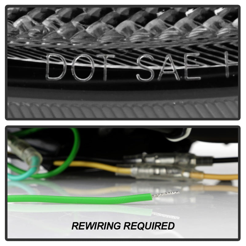 Phares de projecteur Spyder Mini Cooper 07-12 V2 Xénon/HID uniquement - Noir PRO-YD-MC07V2HIDSI-SBLB-BK