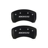 MGP Rear set 2 Caliper Covers Engraved Rear Boss Red finish silver ch