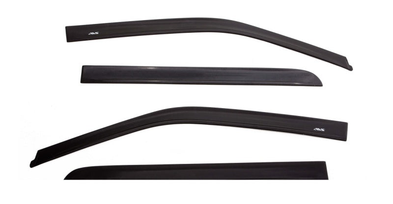 Déflecteurs de fenêtre AVS 09-18 Dodge RAM 1500 Crew Cab Ventvisor 4 pièces - Noir mat