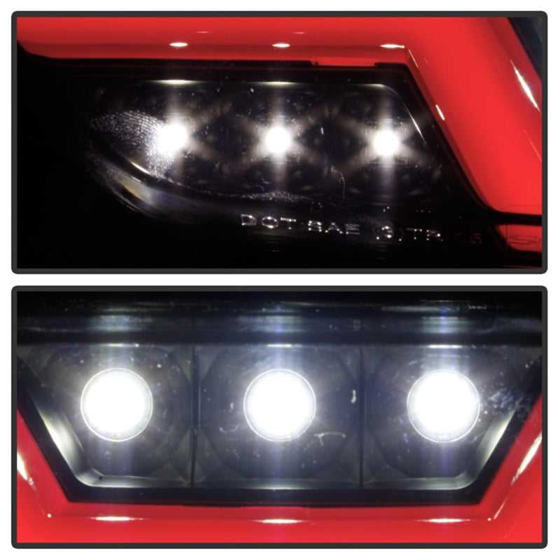 Feux de recul à LED pour Ford Mustang Spyder 15-16 - Fumée noire (ALT-YD-FM15RED-REV-BSM)