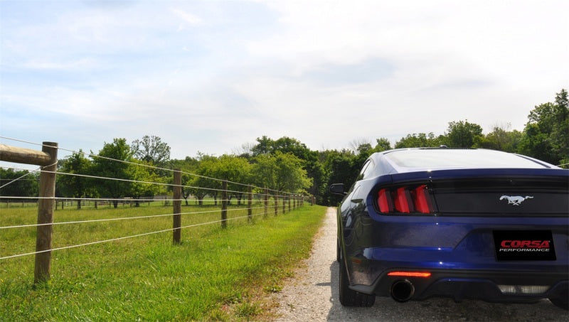 Ford Mustang EcoBoost 2.3T Sport 3 pouces Cat-Back avec double sortie arrière et embouts noirs Corsa 15-16