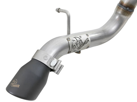 Système d'échappement Hi-Tuck aFe MACH Force-Xp Axle-Back avec embout noir pour Jeep Wrangler (JL) V6 3,6 L 18-19