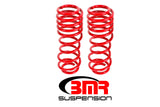 BMR 07-14 Shelby GT500 Rear Handling Version Lowering Springs - Red BMR Suspension