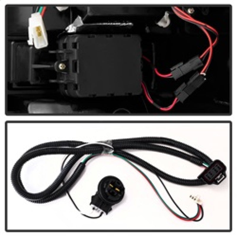 Spyder GMC Sierra 07-13 (pas 3500 Dually 4 roues arrière) Feux arrière à LED Rouge Clair ALT-YD-GS07-LED-RC