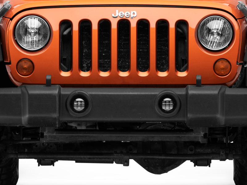 Feux antibrouillard à LED à trois barres Raxiom 07-22 Jeep Wrangler JK/JL Axial Series - Blanc