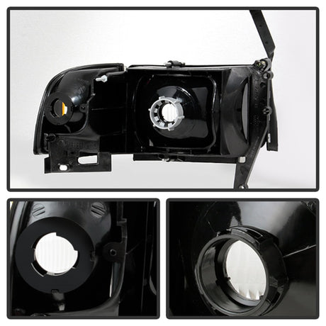 xTune Dodge Ram 1500 94-01 OEM Style Headlights w/ Corner Chrome HD-JH-DR94-OE-C