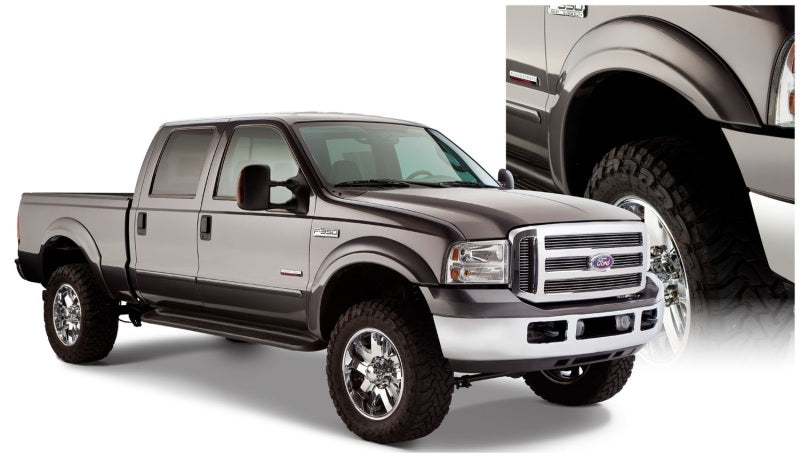 Élargisseurs latéraux de style d'origine Bushwacker 99-07 Ford F-250 Super Duty, 4 pièces - Noir