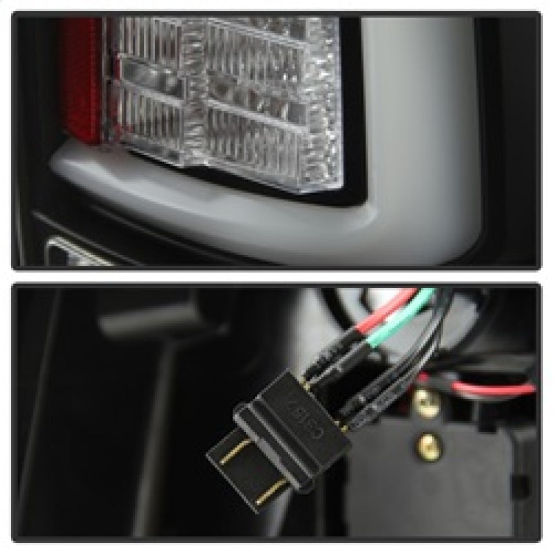 Feux arrière à DEL pour Dodge Ram 1500 Spyder 09-16 - Noir ALT-YD-DRAM09V2-LED-BK