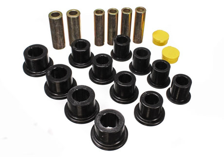 Ensemble de bagues de ressort à lames avant noires Energy Suspension 00-04 Ford Excursion 4WD / 99-04 F250/F350 4WD