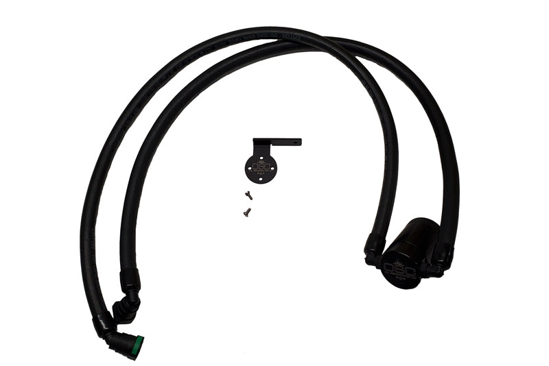 Séparateur d'huile côté passager J&amp;L 2021-2024 Ford F-150 3.5L 3.0 - Noir anodisé