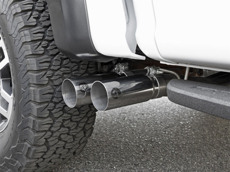 aFe POWER Rebel Series 3in 409 SS Cat Back Exhaust w/ Polished Tips 17 Ford F-150 Raptor V6-3.5L