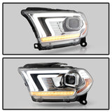 Phares de projecteur halogènes Spyder Dodge Durango 11-13 uniquement - Chrome PRO-YD-DDU11SI-C