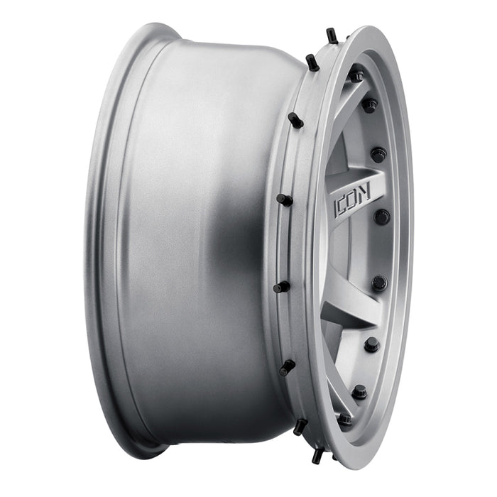 Roue en titane ICON Rebound Pro 17x8,5 5x150 25 mm de déport 5,75 pouces BS 110,1 mm d'alésage