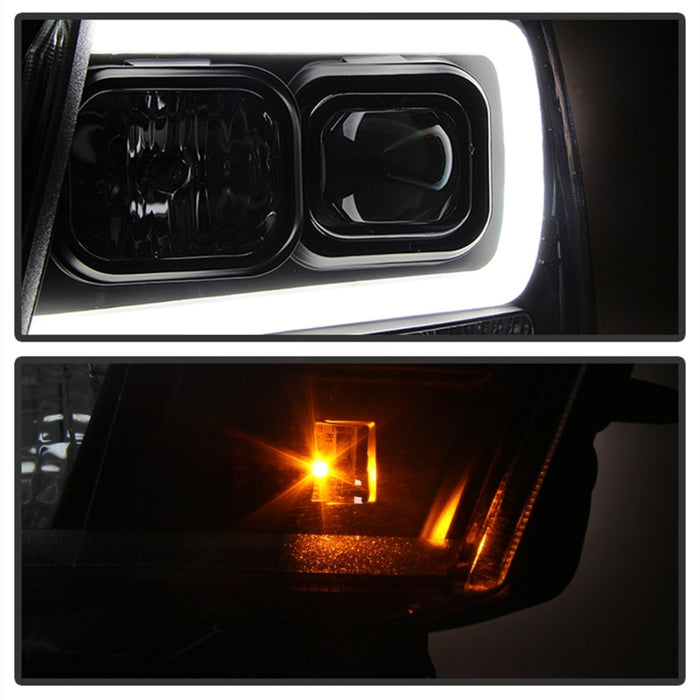 Phares de projecteur Spyder 07-14 Chevy Suburban/1500/2500/Tahoe V2 noirs PRO-YD-CSUB07V2-DRL-BK