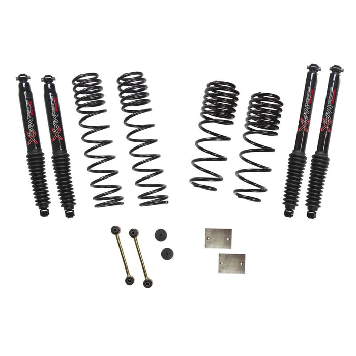 Skyjacker 2020 Jeep JL 4WD Rubicon Diesel 1,5 po Kit de levage de suspension à double taux à longue portée avec amortisseurs Blk Max