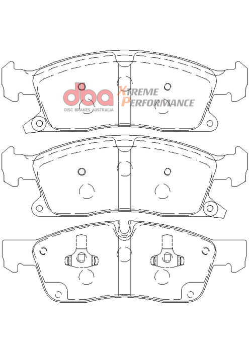 Plaquettes de frein avant DBA 11-12 Dodge Durango / 11-12 Jeep Grand Cherokee XP650