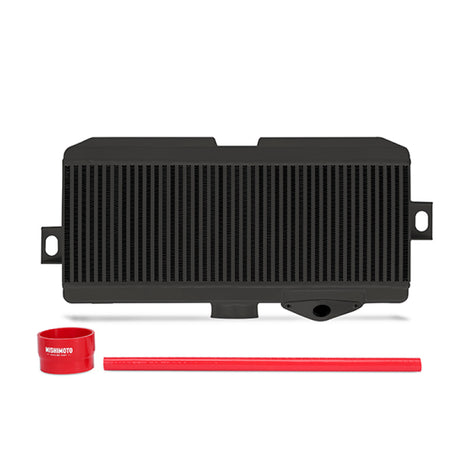 Kit de refroidisseur intermédiaire à montage supérieur Mishimoto Subaru 08-15 WRX STi - Tuyaux noirs et rouges avec revêtement en poudre