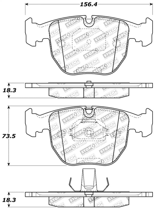 Plaquettes de frein avant StopTech Performance 00-04 BMW M5 E39 / 00-06 X5 / 03-05 Range Rover HSE