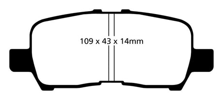 EBC 05-09 Buick Allure (Canada) 3.6 Yellowstuff Rear Brake Pads