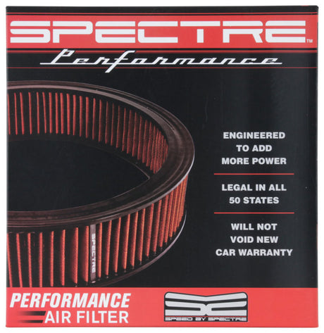 Filtre à air Spectre 1985 Cadillac Seville 5,7 L V8 DSL 14 po x 3 po - Rouge
