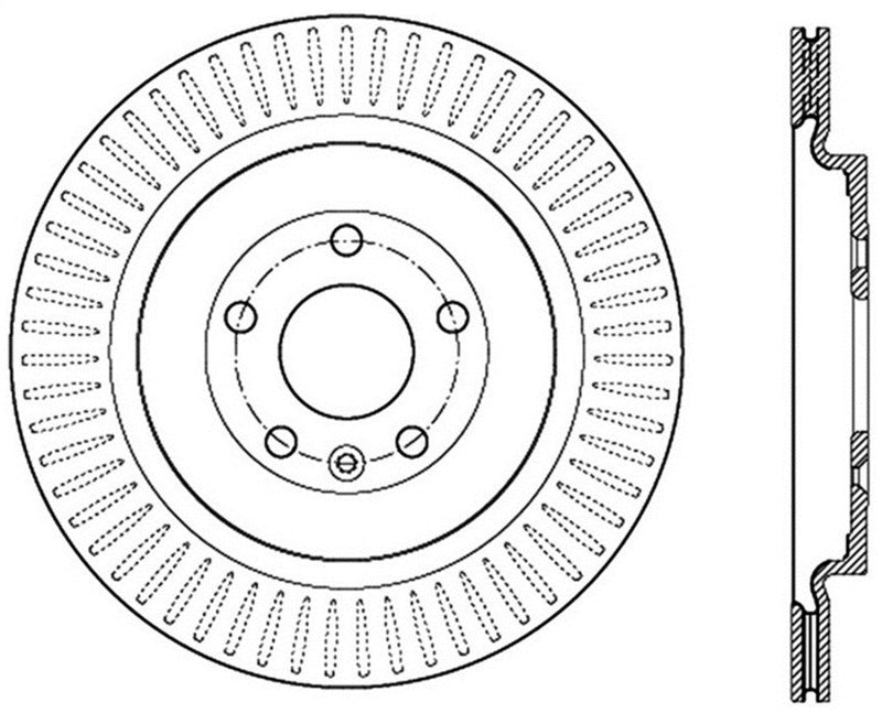 Disque de frein perforé StopTech Sport - Avant droit