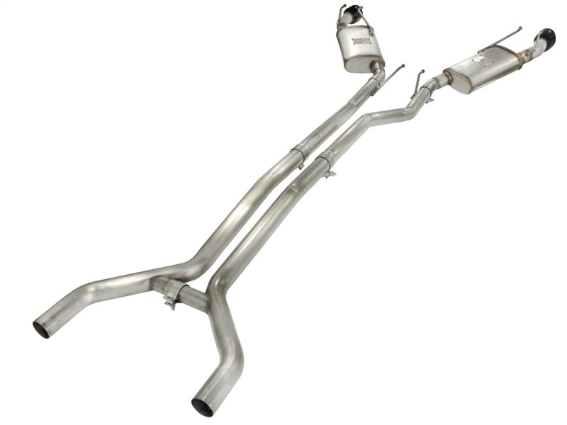 Échappement aFe MACHForce XP 2,5 pouces en acier inoxydable CB/10-13 Chevy Camaro V6-3,6L (td) (embout noir brillant)