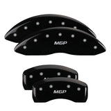 Couvre-étriers MGP 4 gravés avant et arrière Chevy Racing Finition noire argent ch