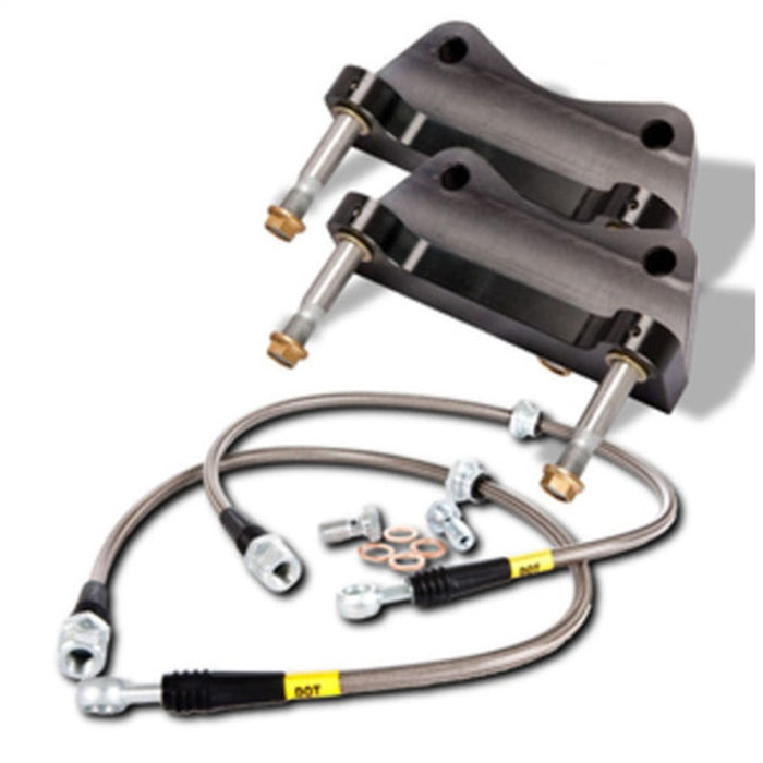 Étriers avant noirs ST-40 StopTech BBK 5/93-98 Supra / 92-00 Lexus SC300/SC400, rotor rainuré 355x32